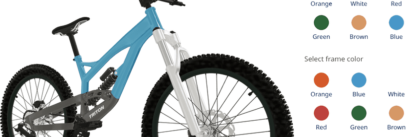 Sports 3D configurator